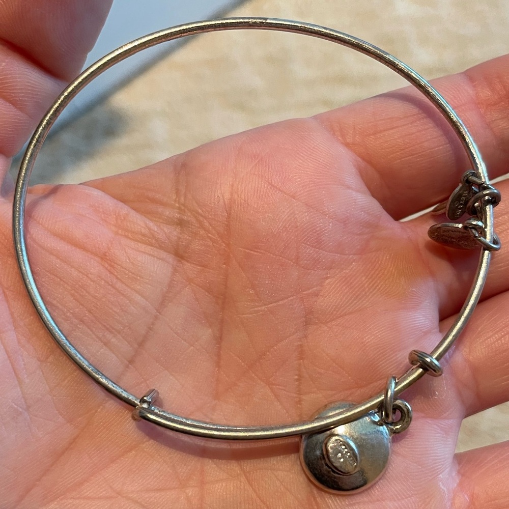 Alex and Ani September birthstone charm bangle, sapphire - Picture 4 of 10